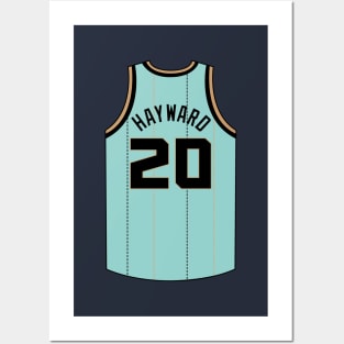 Gordon Hayward Charlotte Jersey Qiangy Posters and Art